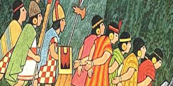 Piñas o pinacunas, prisioneros de guerras castigados por haberse revelado al poder del Inca.
