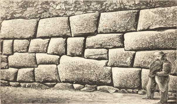 Pared inca: Piedra de los 12 ángulos (Cusco).