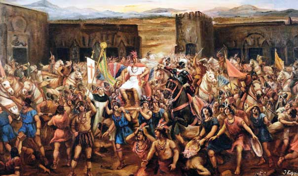 Captura del Inca Atahualpa