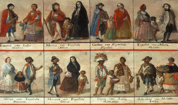 Castas coloniales españolas