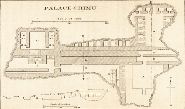 Plano de Palacio Chimú